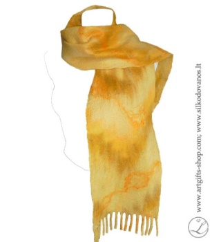 hand-felted-merino-wool-scarf-yellow-l-gifts-lina-egle-urbonaite-2